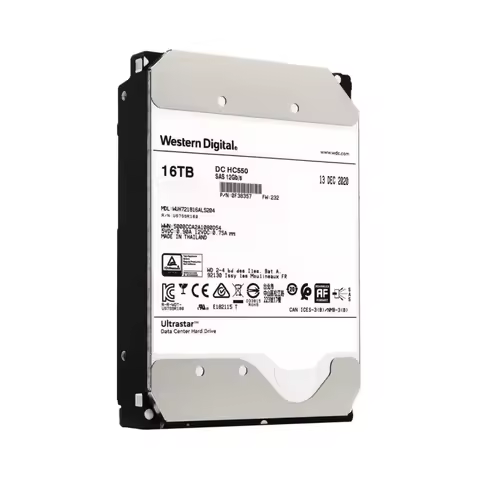 Server hdd WD Ultrastar DC HC550 16TB hard drive WUH721816AL5204
