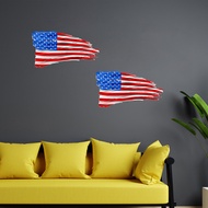 Tattered American Flag Metal Wall Art Patriotic Hanging Wall Art Independence Day Decoration July 4t