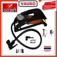 VAUKO : FIX GEAR ที่สูบลมเท้าเหยียบ ท่อเดี่ยว แกนใหญ่ รุ่น KW-209 จำนวน 1 ตัว สีส้ม