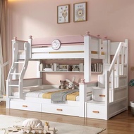 【SG Sellers】Bunk Bed Frame Bunk Beds Wooden Bunk Beds Bed Frames With Storage Cabinets High Low Bed Bunk Bed Frame Bunk Beds For Kids Bunk Beds For Adults Bunk Beds With Drawers