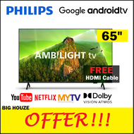 Philips 65 inch Google Android LED TV 65PUT7908/68 4K UHD WIFI Internet TV DVB-T2 65PUT7406 (Bigger 