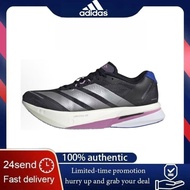 Adidas Adizero Boston 13 LowTop Wear-resistant Marathon Running Shoes Unisex Black