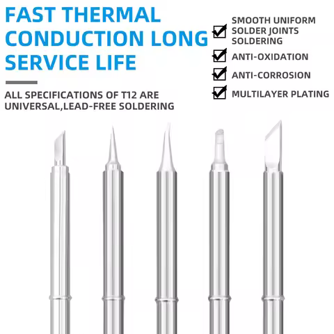 T12 Series Electric Copper Soldering Iron Tips T12-K BC2 ILS KU JL02 For Replacement Welding Head So