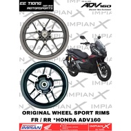 WHEEL SPORT RIMS FR / RR *44650-K0W-M10ZA (FR) / *42650-K0W-MA0ZA (RR) FOR HONDA ADV160 ORIGINAL BSH