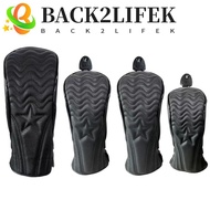 BACK2LIFEK Golf Wood Cover, PU Leather Waterproof Golf Headcover, Protective Cover 2 Color Dustfroof