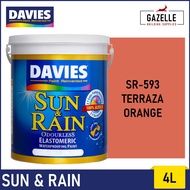 Davies Sun & Rain Acrylic Elastomeric Paint - Oranges 4L