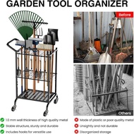 Source Factory Cross-Border Heavy Tool Storage Truck Iron Garden Tool Organizer with Hook Courtyard 