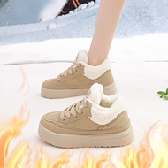 Lambskin Cuffed High-top Shoes