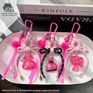 GANTUNGAN Barbie Dreamy Pink Keychain - Korean Style Keychain Barbie's Bestie Keychain Accessories |