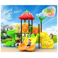 เครื่องเล่นสนาม สไลเดอร์ ชิงช้า กระดานลื่น ปีนป่าย ม้านั่ง ของเล่น ขนาด 260x350x260 ซม