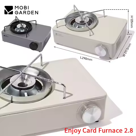 MOBI GARDEN Lightweight Camping Card Stove 2800W High - Power Burner Portable Gas Stove for Hiking T