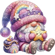 Wooden Jigsaw Puzzles for Adults, 200 Pieces Gnome Wooden Puzzles for with Unique Shape, 10.2"x10.6"