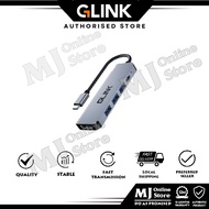 GLINK(GL-028)-TYPE-C ADAPTER 5 IN 1(HDMI+USB3.0+USB 2.0+PD)(180PCS)