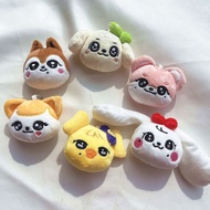 Kpop Idol IVE MINIVE Plush Doll Face Keyring