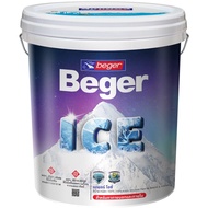 Beger ICE สีเขียว 3163 ชนิดกึ่งเงา สีทาภายนอก และ สีทาภายใน เช็ดล้างได้ สีทาบ้านถังใหญ่ ทนร้อน ทนฝน ป้องกันเชื้อรา สีตามสั่ง