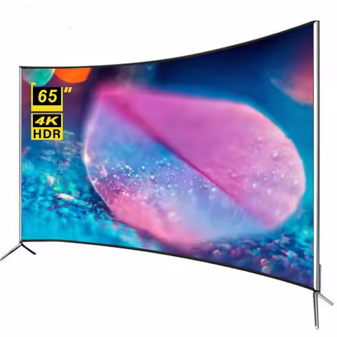 A Customized Hot sale 65inch Curved Smart TV 4K Big Screen Ultra HD LED TV Smart Television 65 Inch 