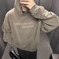 TH6L ERD Melancholy Fu Second Generation Letter Print Washed Destruction High Street Cleanfit Short 