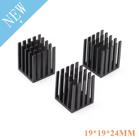 10/5pcs 19*19*24mm Aluminum Heatsink Heat Sink Radiator Cooling cooler For Electronic Chip IC LED co