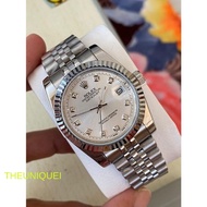 Stock baru【Datejust】 Rolex Jam tangan Lelaki original 100% Automatik/Automatic men's Watch 36mm silv