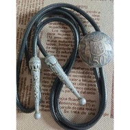 Original Bolo Tie Polo Tie Buckle Genuine Coin Ancient Coin American Retro Khaki All-Match High-End 