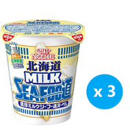 日清 - 日本合味道杯麵 CUP NOODLES 北海道濃厚牛奶海鮮風味 【日本直送】x 3