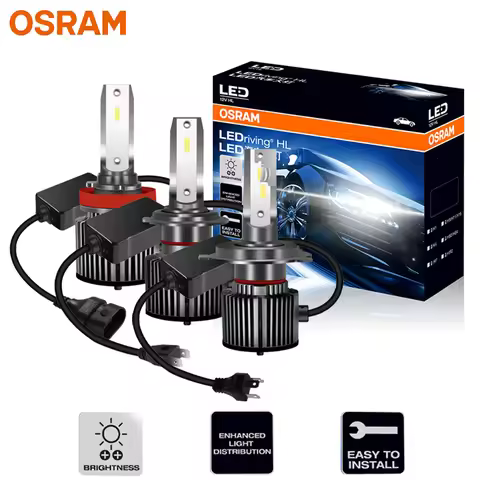 OSRAM LED H4 H7 H11 HIR2 HB3 LEDriving CF Series Car Headlight 50W 4000LM Bright H1 H8 H16 9005 9006
