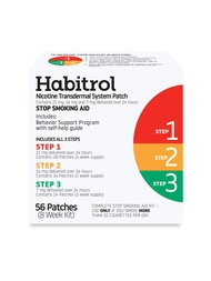 Habitrol Nicotine Transdermal System Patch | Stop Smoking Aid | Steps 1, 2, and 3 (21, 14, and 7 mg)