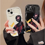 For Infinix Smart 8 7 6 5 2020 Hot 40i 40 Pro 30i 30Play 20 20i Play Note 12 G96 Spark Go 2024 Hot 12 11 10 Play Flash Spiderman Couple 3D Wave Edge Phone Case Soft Cover