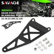 Rear Footrest Blanking Plate For KAWASAKI NINJA ZX-4R ZX-4RR ZX-25R Motorcycle Foot Peg Exhaust Hang