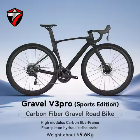 TWITTER V3 Pro Gravel Full Carbon Bike Frame RS 24-Speed Four-Piston Brake 700c MTB for Cycling Begi