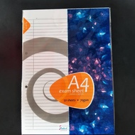 A4 Foolscap Paper / Kertas Kajang A4 / Exam Sheets / A4 70gsm 50 Sheets