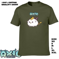 ∇ ❐ ☬ AXIE INFINITY AXIE CUTE WHITE MONSTER SHIRT TRENDING Design Excellent Quality T-SHIRT (AX18)