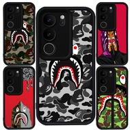 Casing for Infinix HOT Note 60 60i 50X 50i 50S 50 Pro Plus 5G Black Silicone M-4 Bape Shark