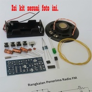 Kit DIY rangkaian PCB penerima radio FM tuner receiver