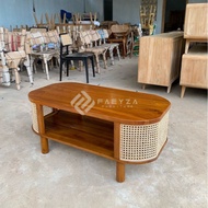 Rattan Coffee Table | Teak Wood Coffee Table | Minimalist coffee table | Coffee Table