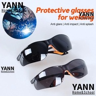 YANN Safety Goggles, Windproof Grey Black Welding Welder Goggles, Scratch Goggles Dustproof Eyewear 
