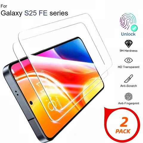 2Pcs Ultra Clear Screen Protector for Samsung Galaxy S25 S24 S23 Ultra S22 S21 S20 Plus S24 S25 FE 9