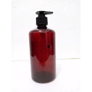 500ml Amber Brown / Black Thick Bottle - Pump (P-05)