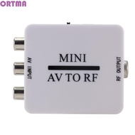 ORTMA RCA AV To RF Converter, AV To RF RCA To RF AV To RF Amplifier, Low Power TV Switcher 61.25 Mhz