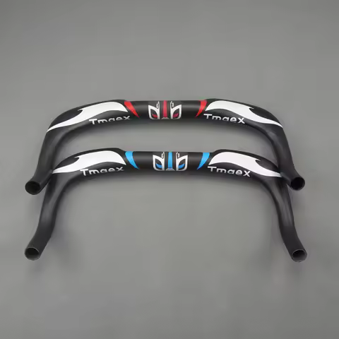TMAEX-Aero Carbon Fiber Bicycle Handlebar, TT Bar, Bike Handle Bars, 31.8mm, 3K Red, Blue Triathlon 