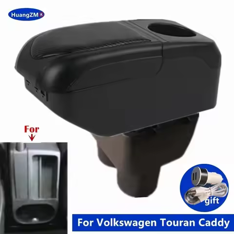 For Volkswagen Touran Caddy Armrest Box For VW Touran Caddy Central Storage box Interior Dedicated R