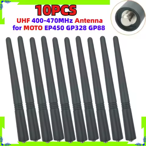 10PCS 14CM UHF 400-470MHz Walkie Talkie Antenna for Motorola EP450 GP328 GP88 HT1250 HT750 CP040 CP1