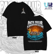Pacu T-shirt V2 Indonesia Culture Aura Farming Distro Shirt Cotton Combed 24s