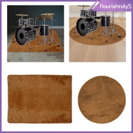 [Flourishroly5] Electrical Drum Carpet Soft Suede Drum Rug for Apartment Piano Electric Drum