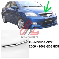 （good quality）For HONDA CITY 2006 2007 2008 GD6 GD8 Auto Front Bumper Grille Chrome Bonnet Moulding