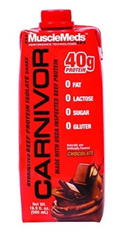 [USA]_MuscleMeds Carnivor Ready to Drink Protein, Chocolate, 16.9 Ounce, 12 Count