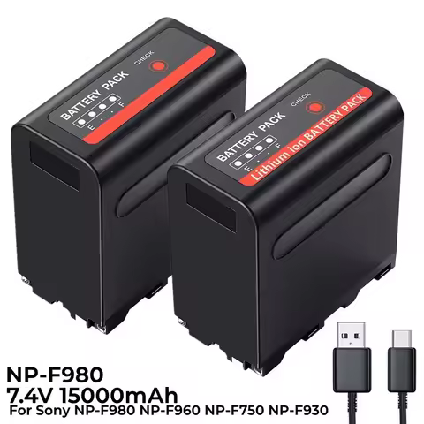 15000mAh NP-F980 F960 F970 NPF980 Canon Battery With USB Charging Output For CCD-TRV35 TRV940 CCD-RV