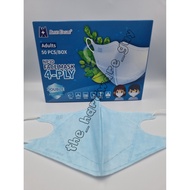 BLUE EAGLE 3D 4-Ply Adult Face Mask NP3DB (50pcs/Box) [100% MADE IN TAIWAN]