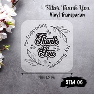 [30PCS] Transparent Vinyl Thank You Label Stickers STM 06 -