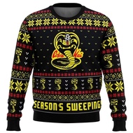 2025 Filem Baharu Cobra Kai Sapu Kaki Karate Kanak-kanak Cosplay Hodoh Sweater Krismas Baju Sweatshi